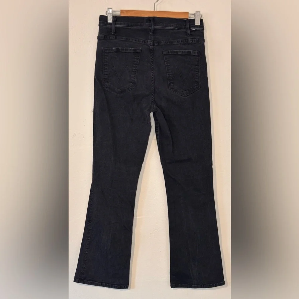 MOTHER The Hustler Ankle Black Jeans Not Guilty Wash Size 30 - Picture 3 of 16